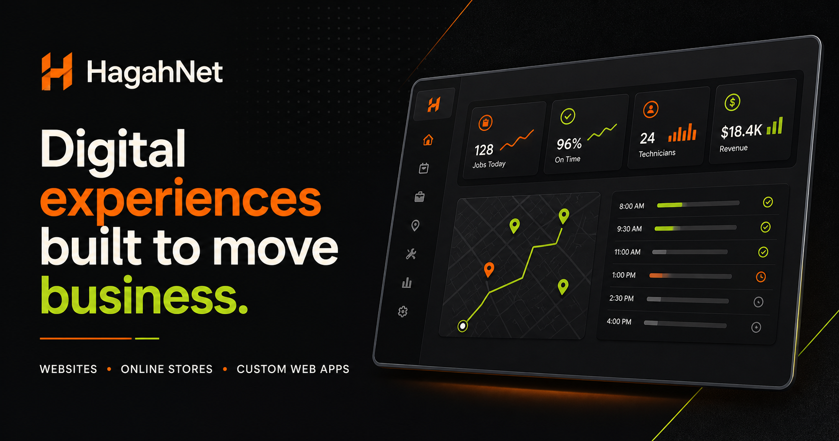 HagahNet digital experiences and custom field operations dashboard