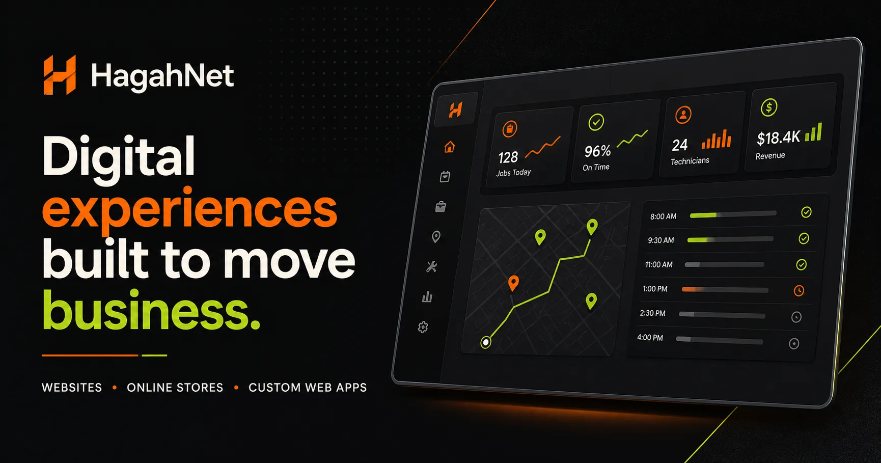 HagahNet digital experiences and custom field operations dashboard